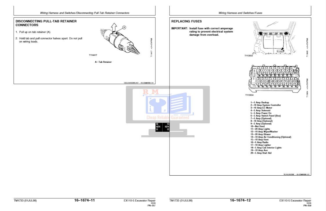 Hitachi EX110-5 Excavator Technical Repair Manual 6 Hitachi EX110-5 Excavator Technical Repair Manual - Image 6