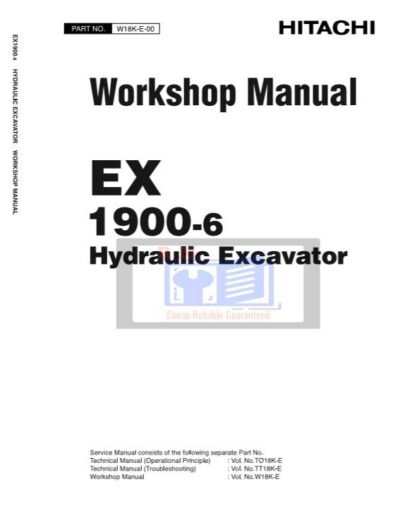 Hitachi EX1900-6 Mining Excavators & Shovel Workshop Manual - Image 2