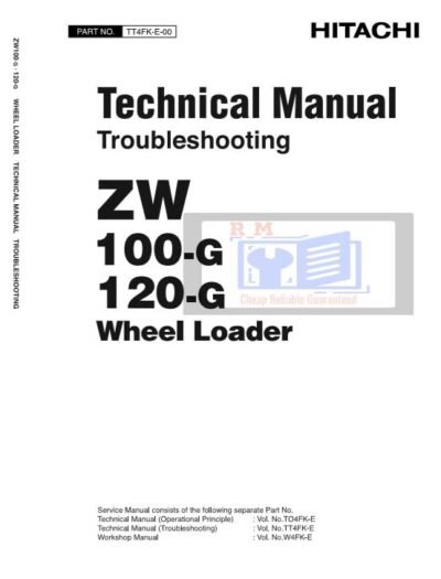 Hitachi ZW 100-120 G Wheel Loader Technical Troubleshooting Manual - Image 2