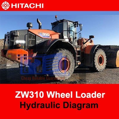 Hitachi ZW310 Wheel Loader Hydraulic Diagram