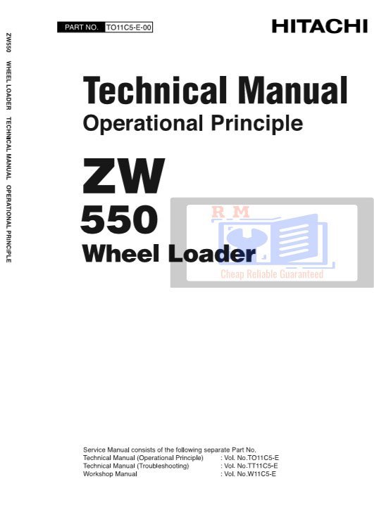 Hitachi ZW550 Wheel Loader Technical Manuals 3 Hitachi ZW550 Wheel Loader Technical Manuals - Image 3