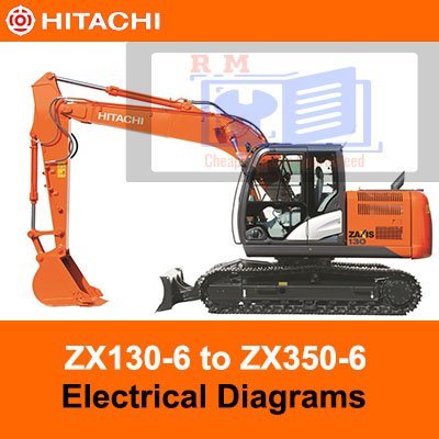 Hitachi ZX130-6 to ZX350-6 Electrical Diagrams