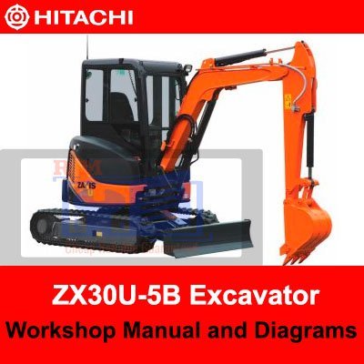 Hitachi ZX30U-5B Excavator Workshop Manual and Diagrams