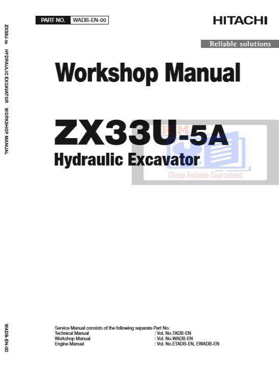 Hitachi ZX33U-5A Excavator Workshop Manual and Diagrams 2 Hitachi ZX33U-5A Excavator Workshop Manual and Diagrams - Image 2