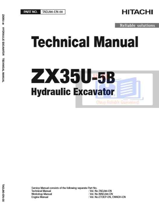 Hitachi ZX35U-5B Excavator Technical Manual 2 Hitachi ZX35U-5B Excavator Technical Manual - Image 2