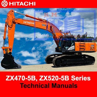 Hitachi ZX470-5B, ZX520-5B Series Technical Manuals