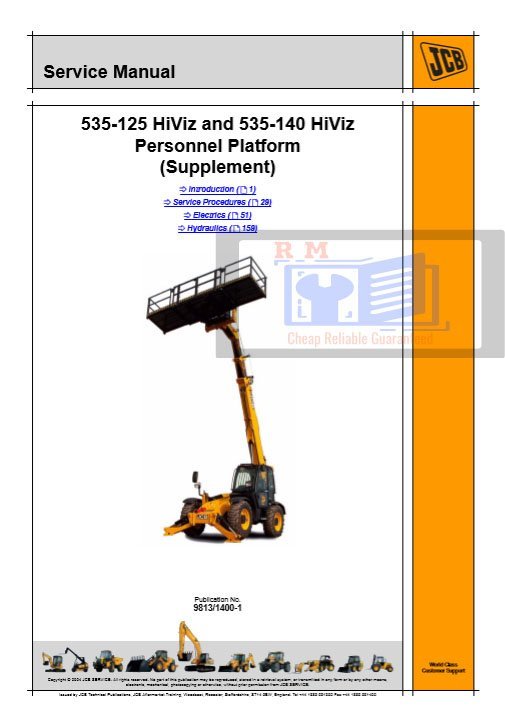 JCB 535-125 HiViz and 535-140 HiViz Service Repair Manual 2 JCB 535-125 HiViz and 535-140 HiViz Service Repair Manual - Image 2