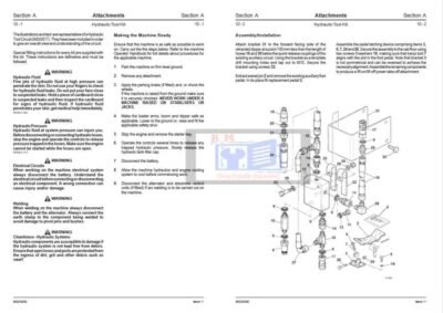JCB 8052, 8060 Midi Excavator Service Repair Manual - Image 4
