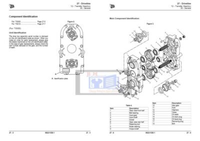 JCB Drivetrain TG300,TG310 Transfer Gearbox Service Repair Manual - Image 4
