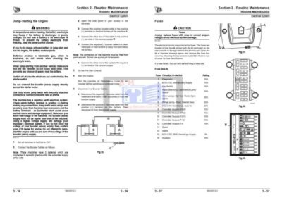 JCB Excavator JS200, JS210, JS220, JS240, JS260 Service Repair Manual - Image 7
