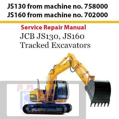 JCB JS130, JCB JS160 Service Repair Manual