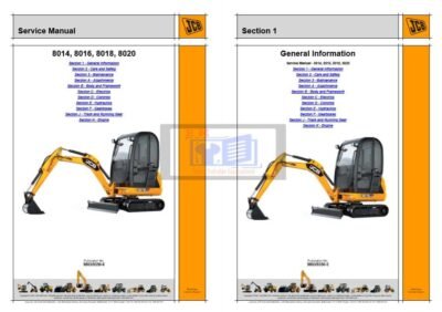 JCB Mini Excavator 8014 8016 8018 8020 Service Repair Manual - Image 2