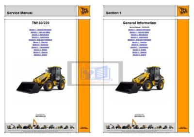 JCB TM180 TM220 Wheeled Loader Service Repair Manual - Image 2