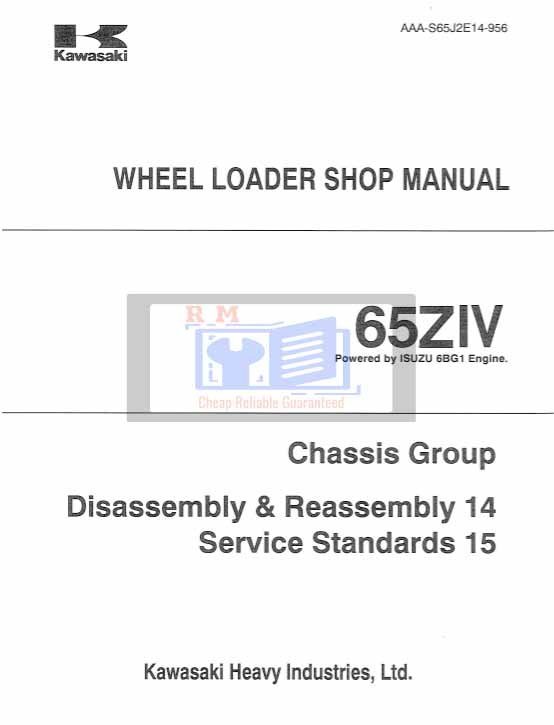 Kawasaki Wheel Loader 65ZIV Workshop Manual 2 Kawasaki Wheel Loader 65ZIV Workshop Manual - Image 2