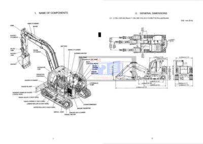 Kobelco SK80MSR-1E & SK80CS-1E Excavator Workshop Manual - Image 5