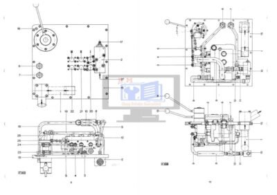 Komatsu Bulldozer D600C, D600D, 600C, L600D Hydraulic System - Image 4