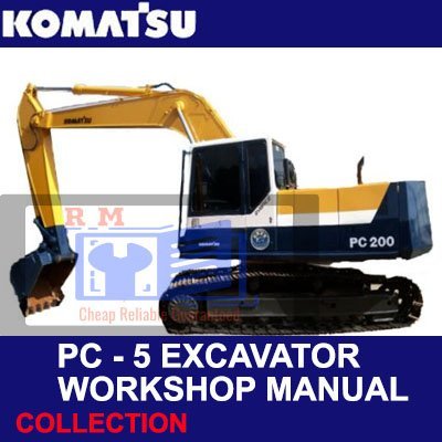 Komatsu Excavator PC - 5 All Workshop Manuals Collection
