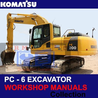Komatsu Excavator PC -6 Workshop Manuals Collection