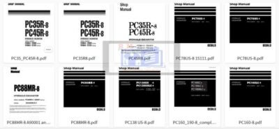 Komatsu Excavator PC -8 Workshop Manuals Collection - Image 4