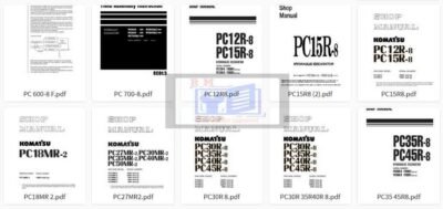 Komatsu Excavator PC -8 Workshop Manuals Collection - Image 2