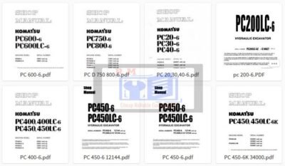 Komatsu Excavator PC -6 Workshop Manuals Collection - Image 7