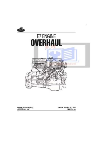 Mack E7 Engine Overhaul Workshop Manual - Image 2