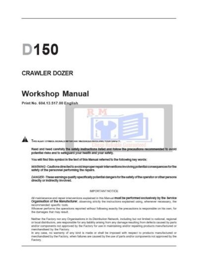 New Holland D150 Crawler Dozer Workshop Manual - Image 2