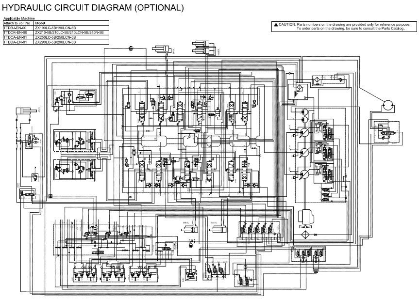 Hitachi ZX130 to ZX350 Series Diagrams 2 Hitachi ZX130 to ZX350 Series Diagrams - Image 2