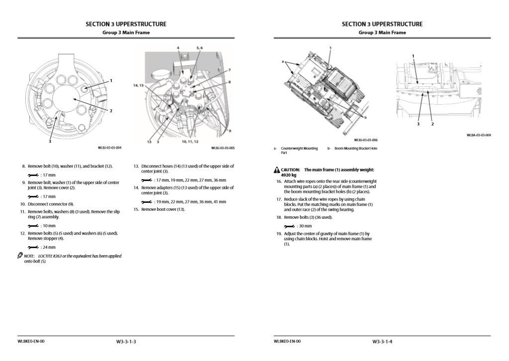 Hitachi ZX190W-5A Workshop Manual and Diagrams 3 Hitachi ZX190W-5A Workshop Manual and Diagrams - Image 3