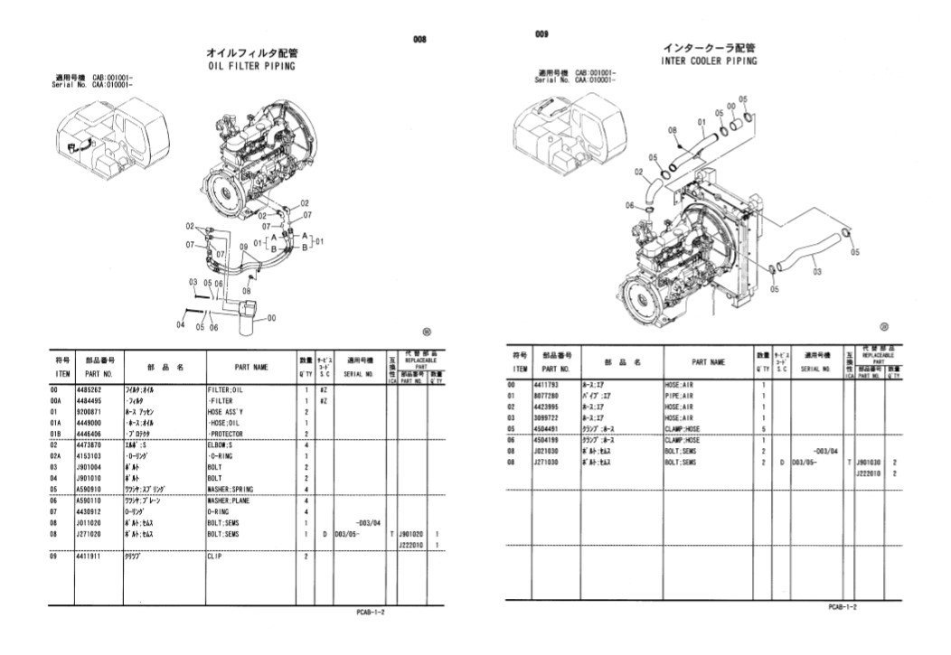 Hitachi Zaxis 130W Parts Catalog Manual 4 Hitachi Zaxis 130W Parts Catalog Manual - Image 4
