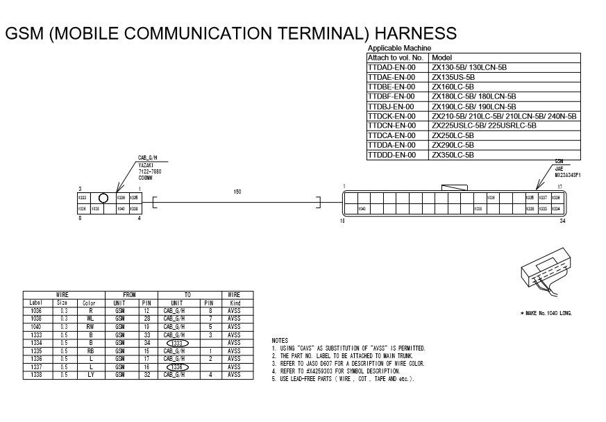 Hitachi ZX130 to ZX350 Series Diagrams 3 Hitachi ZX130 to ZX350 Series Diagrams - Image 3