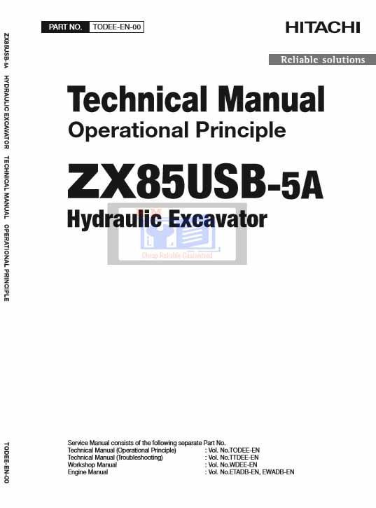 Hitachi ZX85USB-5A Technical Manual 2 Hitachi ZX85USB-5A Technical Manual - Image 2