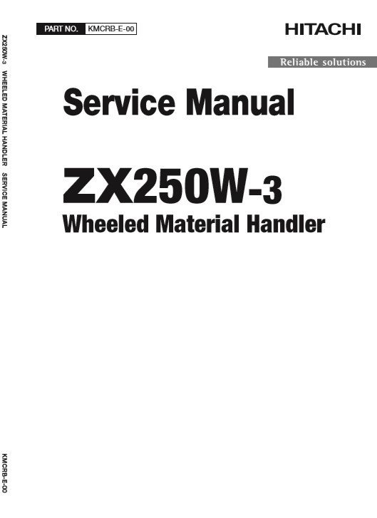Hitachi ZX250W-3 Service Manual 2 Hitachi ZX250W-3 Service Manual - Image 2