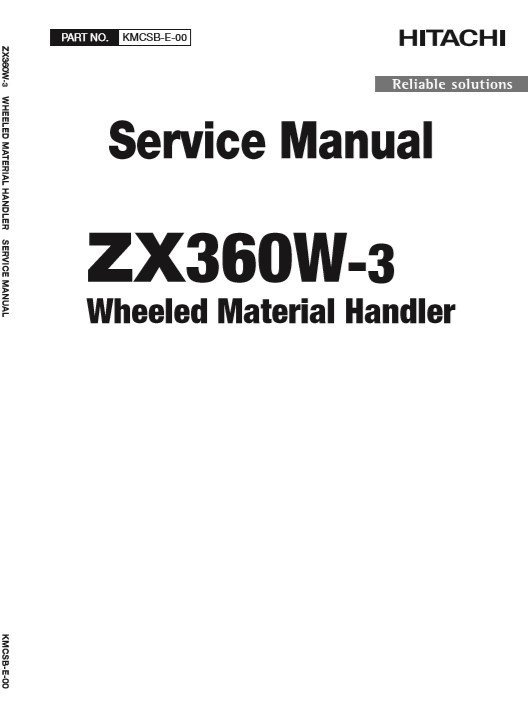 Hitachi ZX360W-3 Service Manual 2 Hitachi ZX360W-3 Service Manual - Image 2