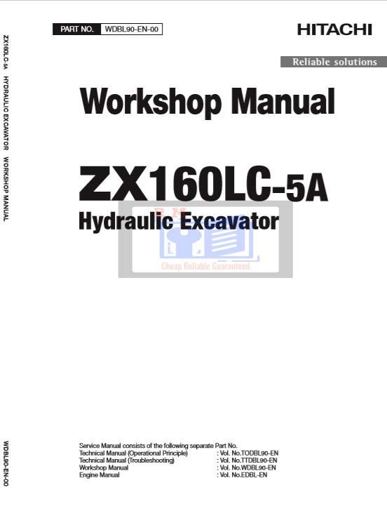 Hitachi ZX160LC-5A Workshop Manual and Diagrams 2 Hitachi ZX160LC-5A Workshop Manual and Diagrams - Image 2