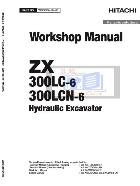 Hitachi ZX300LC-6, ZX300LCN-6 Workshop Manual and Diagrams 2 Hitachi ZX300LC-6, ZX300LCN-6 Workshop Manual and Diagrams - Image 2