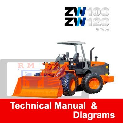 Hitachi ZW 100-120 G Wheel Loader Technical Manual and Diagrams