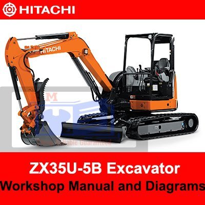 Hitachi ZX35U-5B Excavator Workshop Manual and Diagrams