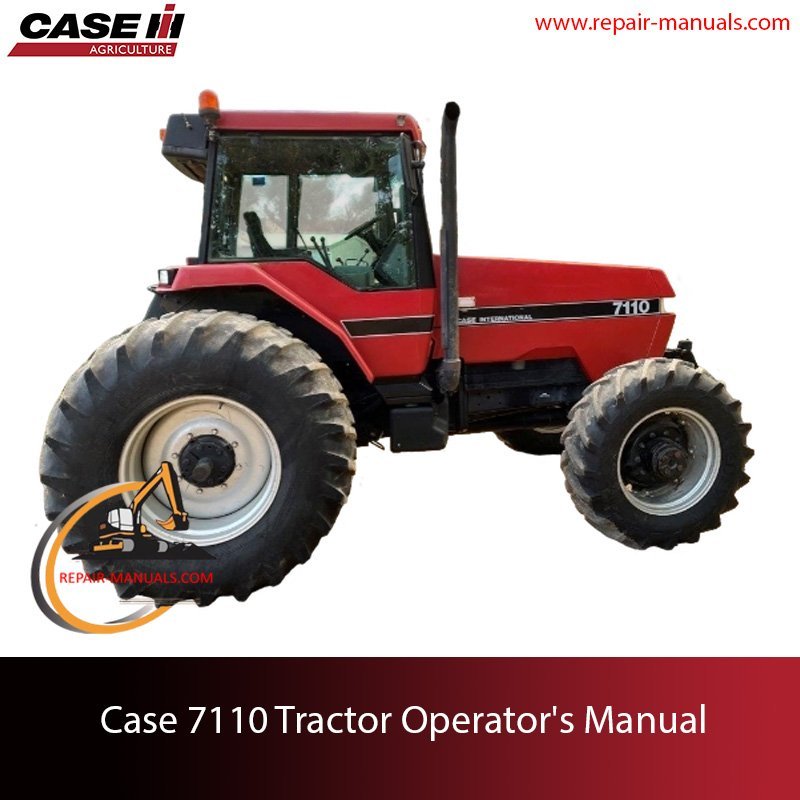 Operator's manual for Case 7110 tractor