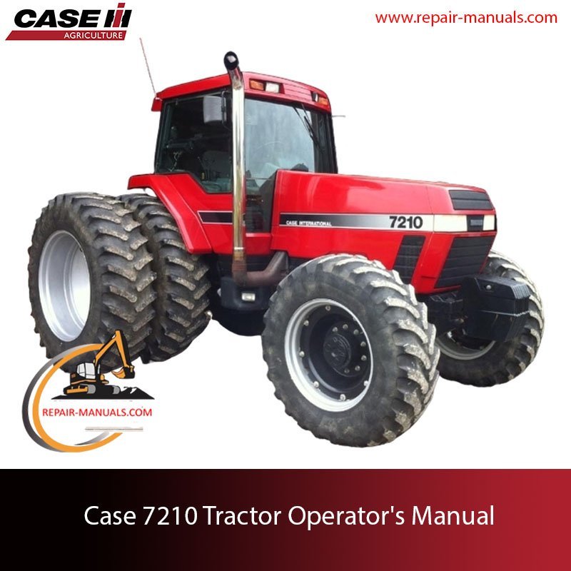 Case 7210 Tractor Operator's Manual cover