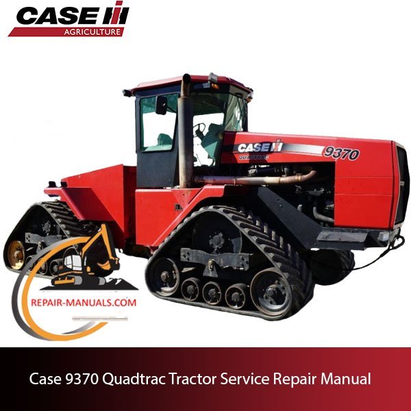 Cover of the service repair manual for Case 9370 Quadtrac Tractor