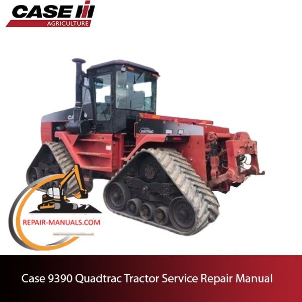 Cover of the service repair manual for Case 9390 Quadtrac Tractor