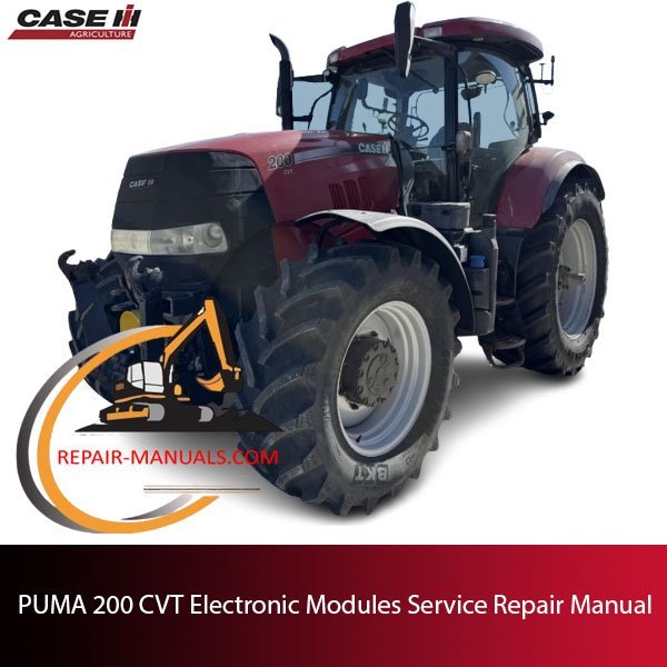 Service repair manual for PUMA 200 CVT tractor electronic modules