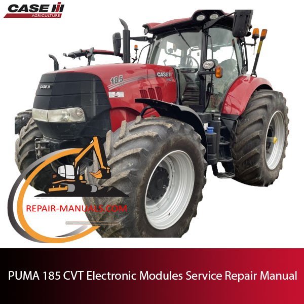 Service repair manual for Case PUMA 185 CVT tractor electronic modules