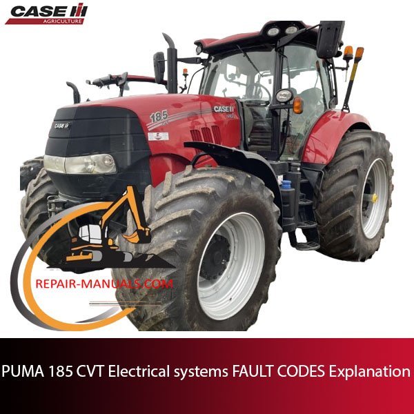 Overview of fault codes in PUMA 185 CVT electrical systems