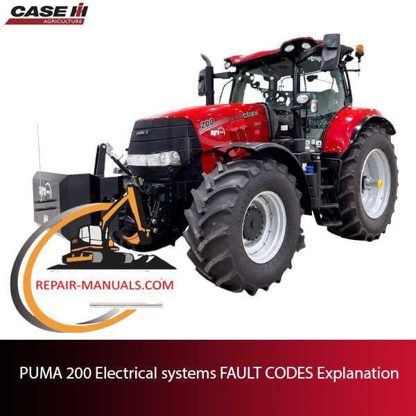 PUMA 200 electrical systems fault codes chart