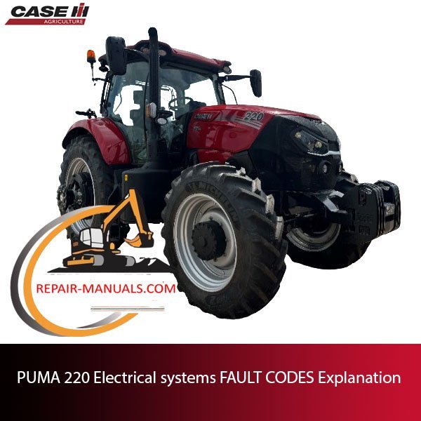 Chart displaying fault codes for PUMA 220 electrical systems