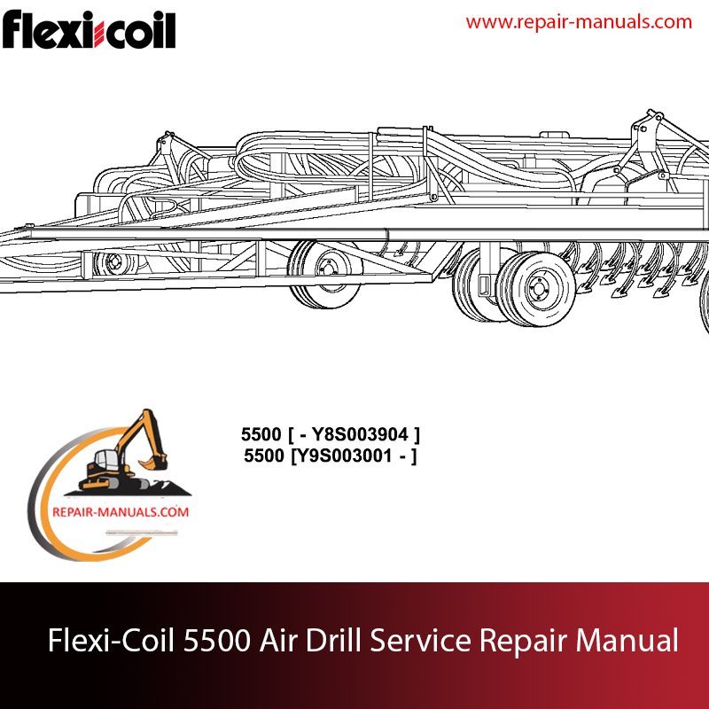 Complete service repair manual for the Flexi Coil 5500 air drill