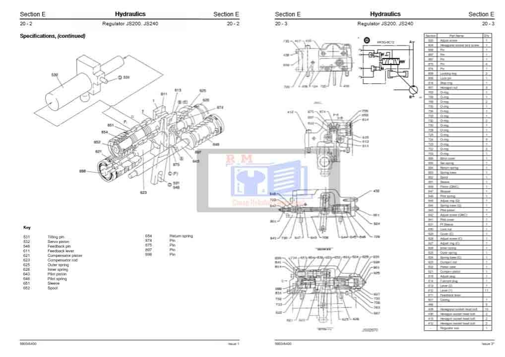 JCB JS200, JS210, JS220, JS240, JS260 Excavator Service Repair Manual 5 JCB JS200, JS210, JS220, JS240, JS260 Excavator Service Repair Manual - Image 5