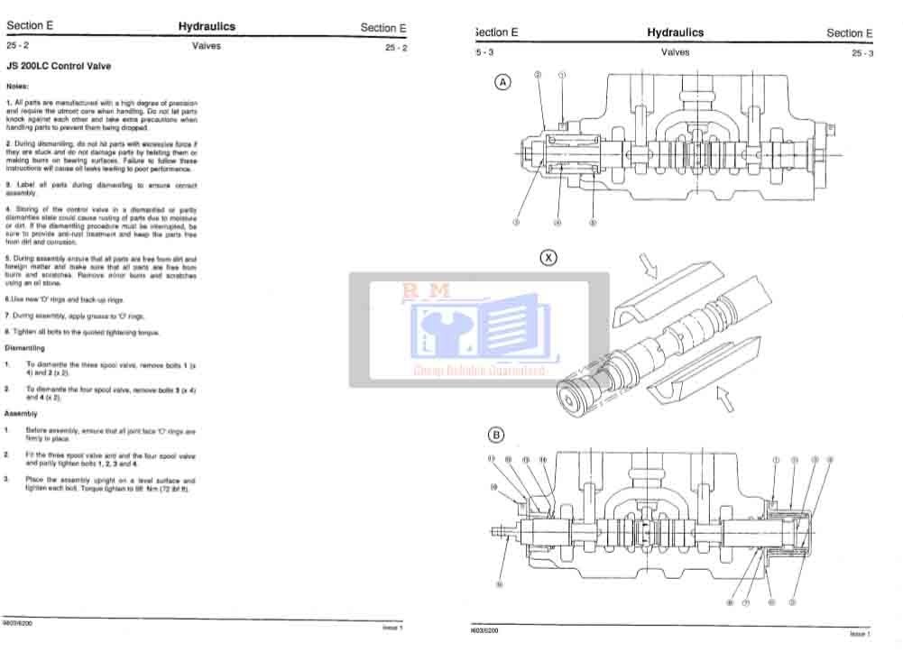 JCB JS200LC, JS240LC, JS300LC, JS450LC Excavator Service Repair Manual 3 JCB JS200LC, JS240LC, JS300LC, JS450LC Excavator Service Repair Manual - Image 3